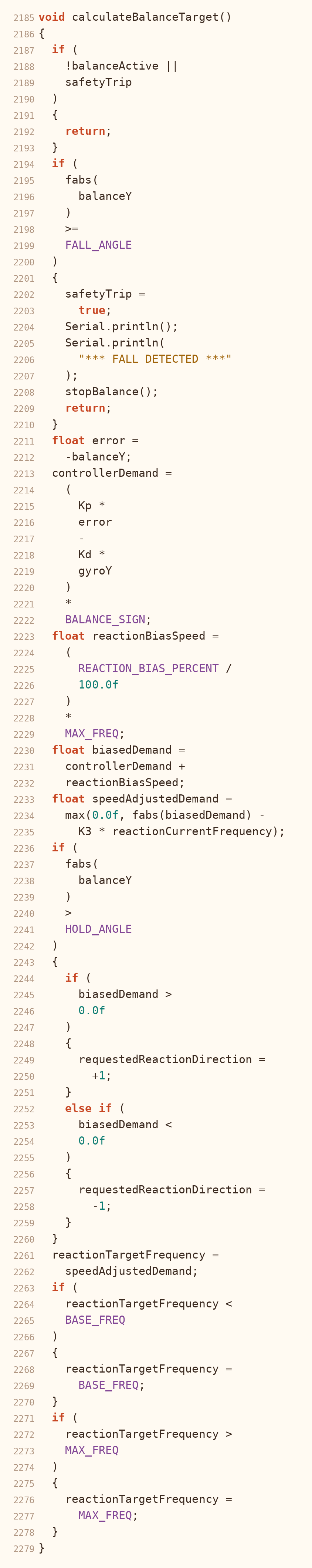 Code: Balance controller
